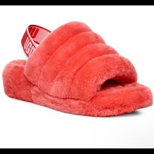 red ugg sandals